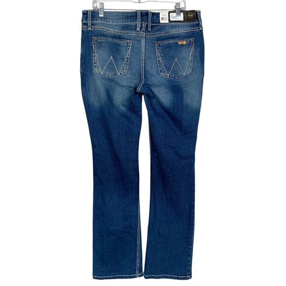 New Wrangler Retro Mae Boot Cut Jeans Mid Rise Women's 15 16 x 34 Western - Picture 5 of 11